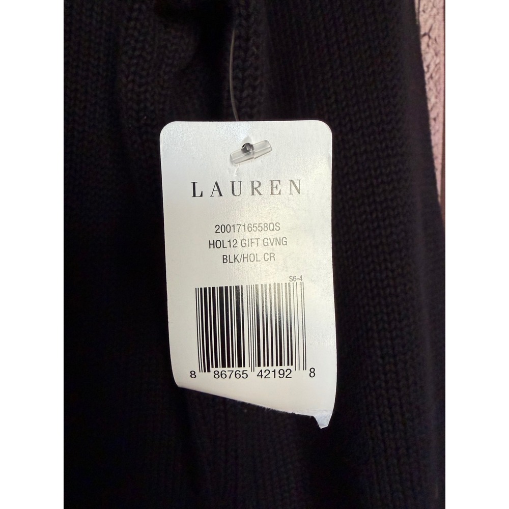 Lauren Ralph Lauren Nautical Stripe Cotton Sweater Coastal Preppy Size XL NWT - Picture 8 of 8